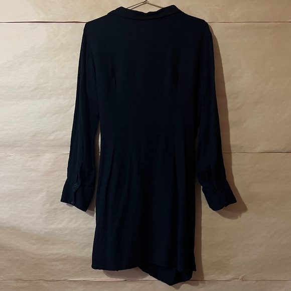 LSPACE | Daydream Tunic Swim Cover-Up Wrap Dress Mini Black Size L - Picture 8 of 13